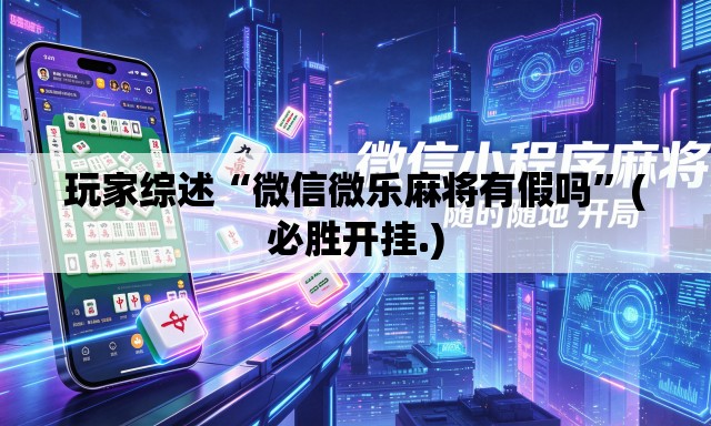 玩家综述“微信微乐麻将有假吗	”(必胜开挂.)