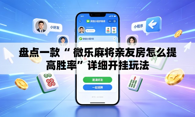 盘点一款“ 微乐麻将亲友房怎么提高胜率”详细开挂玩法