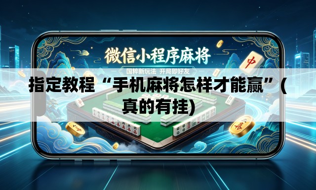 指定教程“手机麻将怎样才能赢”(真的有挂)