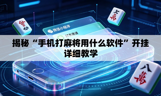 揭秘“手机打麻将用什么软件	”开挂详细教学