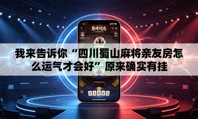 我来告诉你“四川蜀山麻将亲友房怎么运气才会好”原来确实有挂