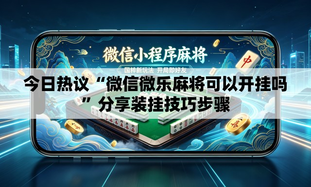 今日热议“微信微乐麻将可以开挂吗	”分享装挂技巧步骤