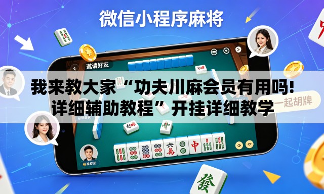 我来教大家“功夫川麻会员有用吗!详细辅助教程”开挂详细教学