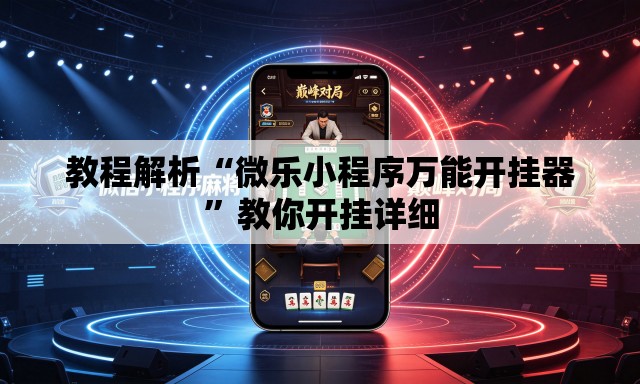 教程解析“微乐小程序万能开挂器	”教你开挂详细