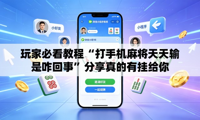玩家必看教程“打手机麻将天天输是咋回事”分享真的有挂给你