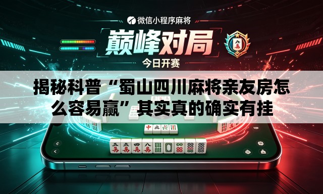 揭秘科普“蜀山四川麻将亲友房怎么容易赢”其实真的确实有挂