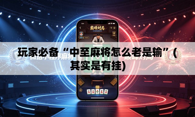 玩家必备“中至麻将怎么老是输”(其实是有挂)