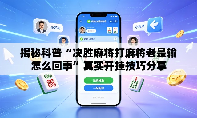 揭秘科普“决胜麻将打麻将老是输怎么回事	”真实开挂技巧分享