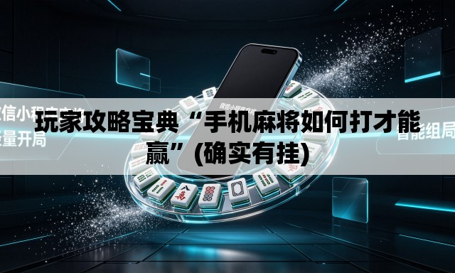 玩家攻略宝典“手机麻将如何打才能赢”(确实有挂)