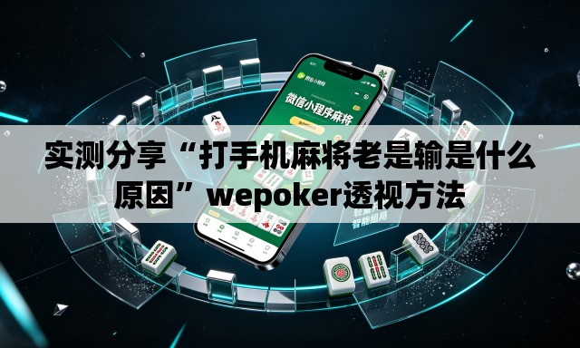 实测分享“打手机麻将老是输是什么原因”wepoker透视方法