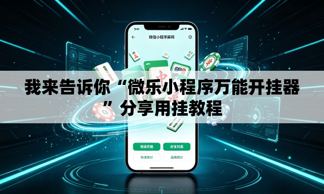 我来告诉你“微乐小程序万能开挂器	”分享用挂教程