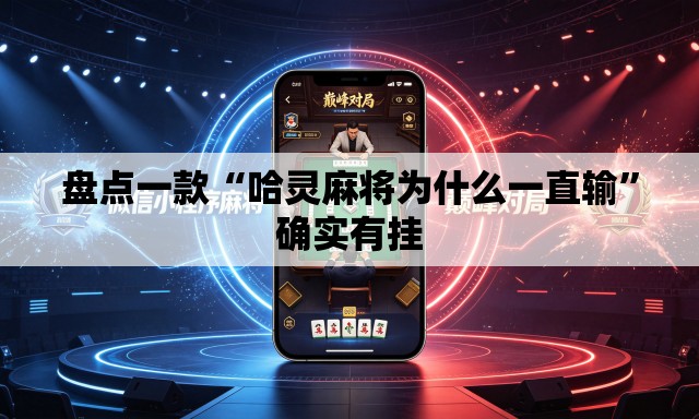 盘点一款“哈灵麻将为什么一直输	”确实有挂