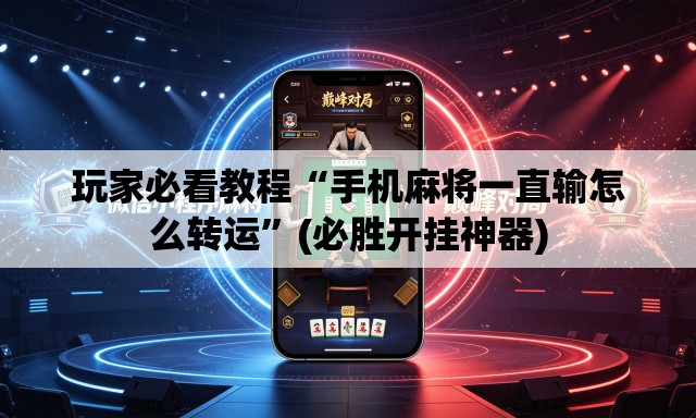玩家必看教程“手机麻将一直输怎么转运	”(必胜开挂神器)