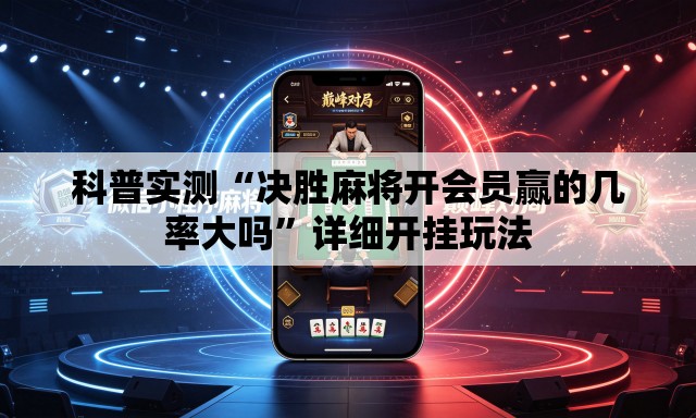 科普实测“决胜麻将开会员赢的几率大吗”详细开挂玩法