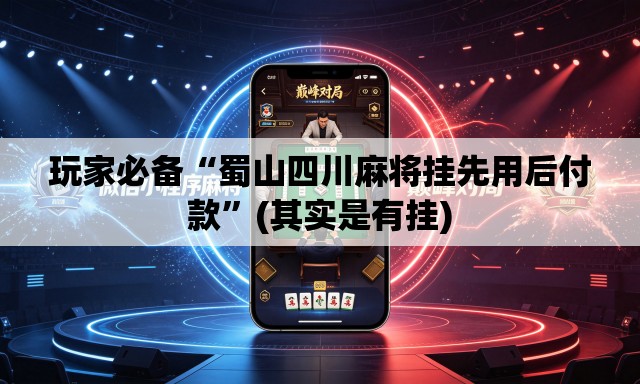 玩家必备“蜀山四川麻将挂先用后付款	”(其实是有挂)