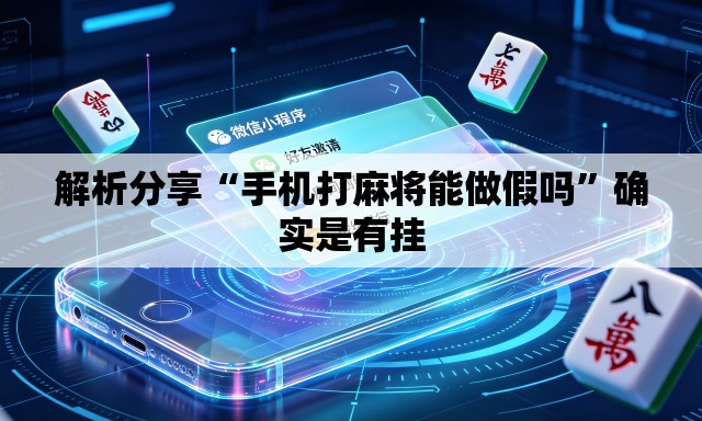 解析分享“手机打麻将能做假吗	”确实是有挂