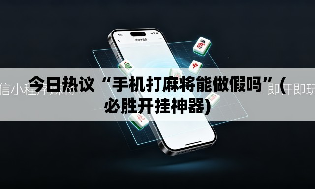 今日热议“手机打麻将能做假吗	”(必胜开挂神器)