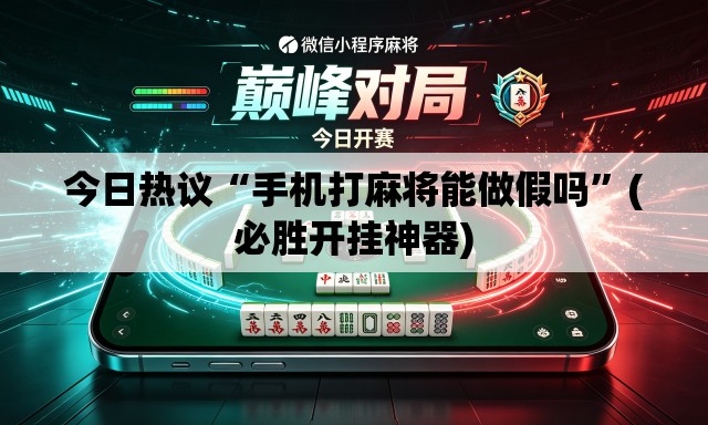 今日热议“手机打麻将能做假吗”(必胜开挂神器)