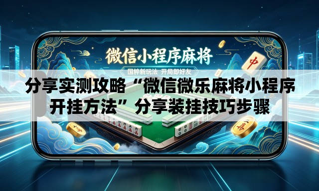 分享实测攻略“微信微乐麻将小程序开挂方法”分享装挂技巧步骤