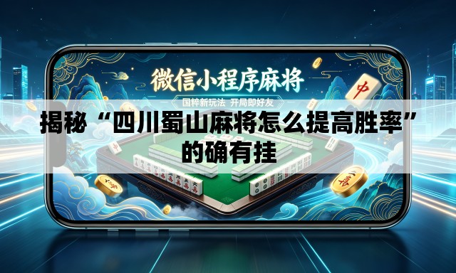 揭秘“四川蜀山麻将怎么提高胜率	”的确有挂