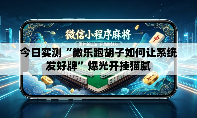 今日实测“微乐跑胡子如何让系统发好牌”爆光开挂猫腻