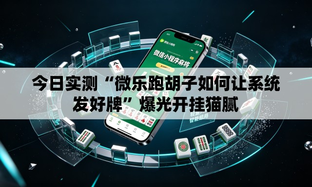 今日实测“微乐跑胡子如何让系统发好牌”爆光开挂猫腻