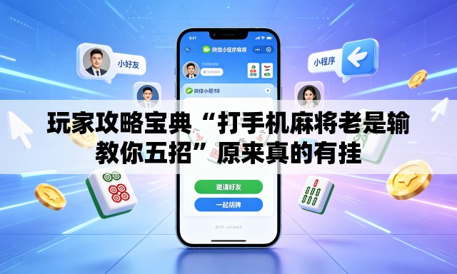 玩家攻略宝典“打手机麻将老是输教你五招	”原来真的有挂