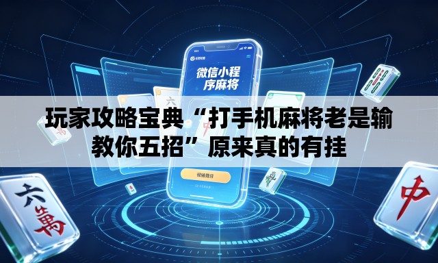 玩家攻略宝典“打手机麻将老是输教你五招	”原来真的有挂