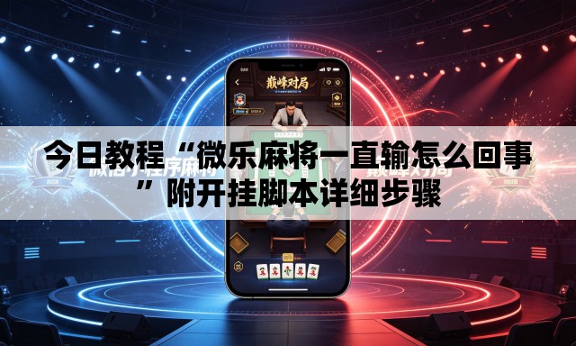 今日教程“微乐麻将一直输怎么回事”附开挂脚本详细步骤