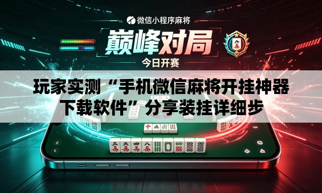玩家实测“手机微信麻将开挂神器下载软件”分享装挂详细步