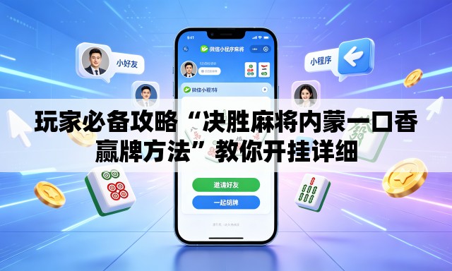 玩家必备攻略“决胜麻将内蒙一口香赢牌方法”教你开挂详细