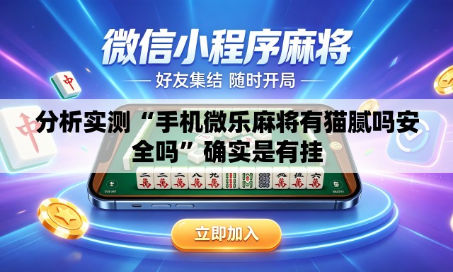 分析实测“手机微乐麻将有猫腻吗安全吗	”确实是有挂