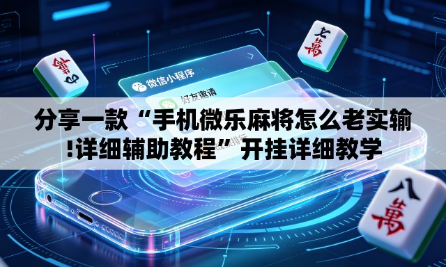 分享一款“手机微乐麻将怎么老实输!详细辅助教程	”开挂详细教学
