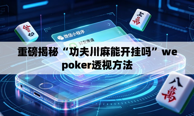 重磅揭秘“功夫川麻能开挂吗”wepoker透视方法