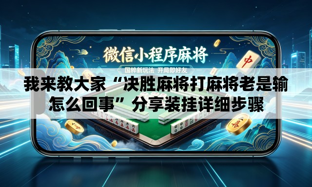 我来教大家“决胜麻将打麻将老是输怎么回事”分享装挂详细步骤