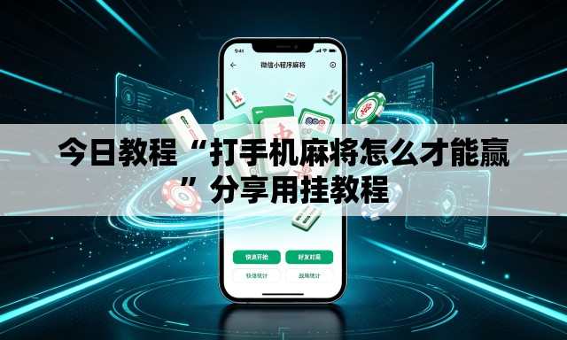 今日教程“打手机麻将怎么才能赢”分享用挂教程