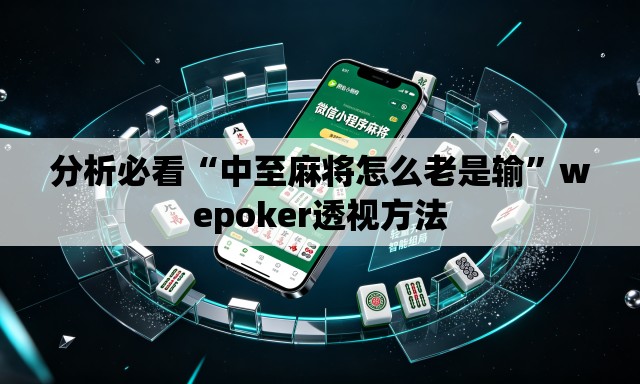 分析必看“中至麻将怎么老是输	”wepoker透视方法
