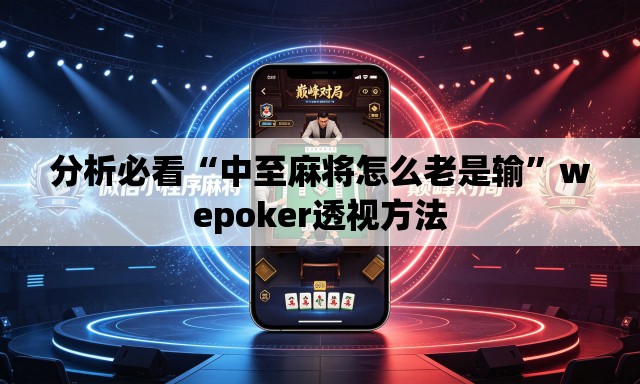 分析必看“中至麻将怎么老是输”wepoker透视方法