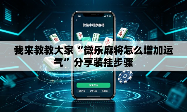 我来教教大家“微乐麻将怎么增加运气	”分享装挂步骤