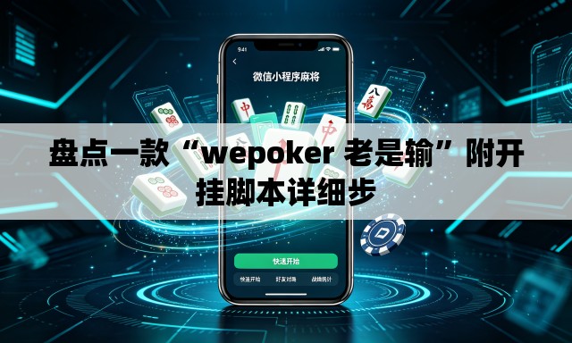 盘点一款“wepoker 老是输”附开挂脚本详细步