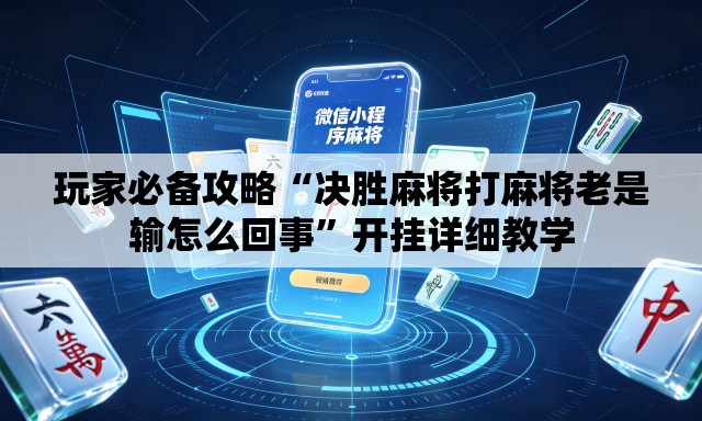 玩家必备攻略“决胜麻将打麻将老是输怎么回事”开挂详细教学