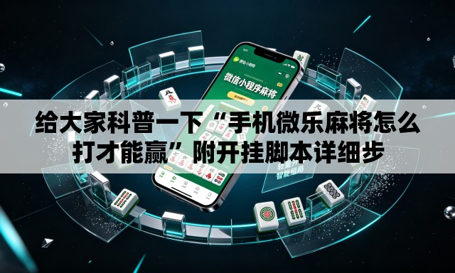 给大家科普一下“手机微乐麻将怎么打才能赢”附开挂脚本详细步