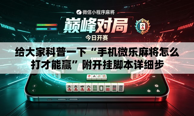 给大家科普一下“手机微乐麻将怎么打才能赢”附开挂脚本详细步