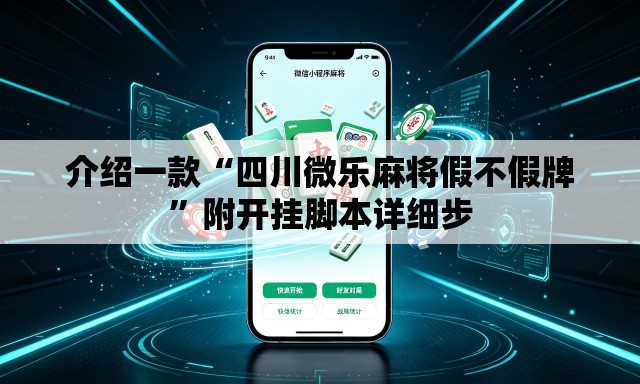 介绍一款“四川微乐麻将假不假牌	”附开挂脚本详细步