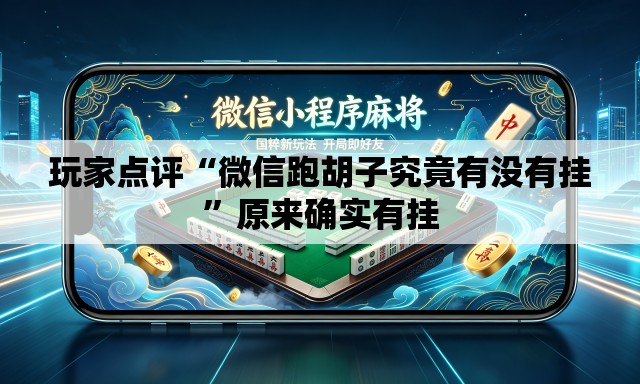 玩家点评“微信跑胡子究竟有没有挂”原来确实有挂