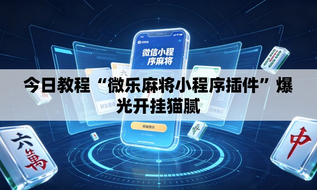 今日教程“微乐麻将小程序插件	”爆光开挂猫腻