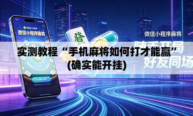 实测教程“手机麻将如何打才能赢	”(确实能开挂)