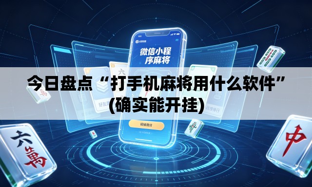 今日盘点“打手机麻将用什么软件”(确实能开挂)