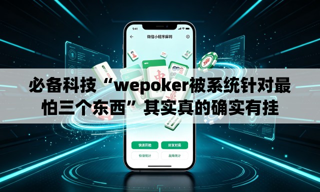 必备科技“wepoker被系统针对最怕三个东西”其实真的确实有挂