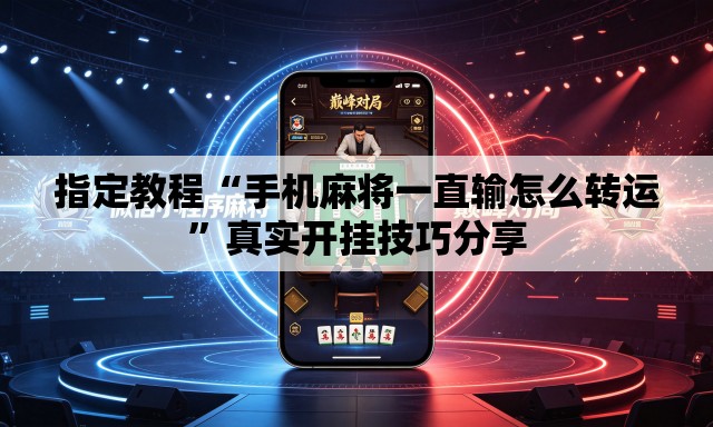 指定教程“手机麻将一直输怎么转运”真实开挂技巧分享